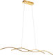Eglo Miraflores Μοντέρνο Κρεμαστό Φωτιστικό Ράγα με Ενσωματωμένο LED σε Χρυσό Χρώμα