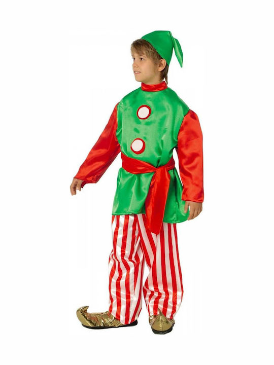 Stamco Kids Christmas Costume Santa Claus Assistant Elf Green