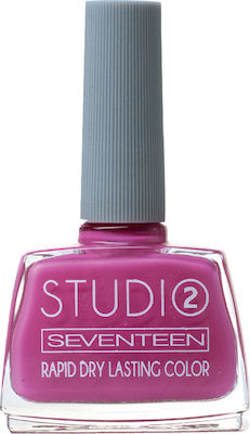 Seventeen Studio Rapid Dry Lasting Color Gloss Βερνίκι Νυχιών Quick Dry Φούξια 72 12ml