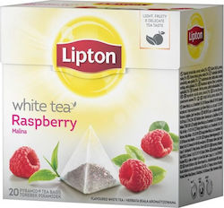 Lipton Λευκό Τσάι Raspberry 20 Φακελάκια