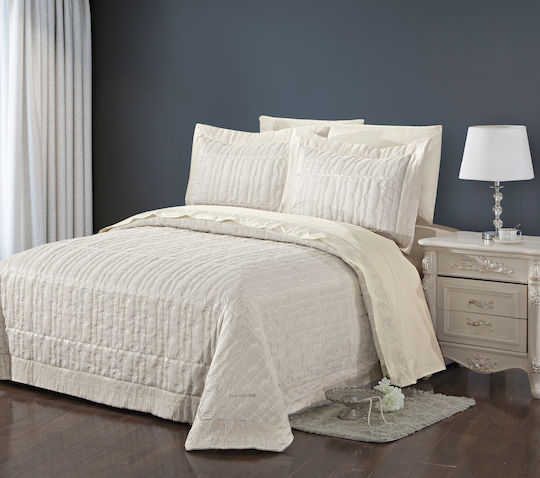 Beauty Home Galatia Set Brautpaar-Set 7Stück Ecru 230x250cm