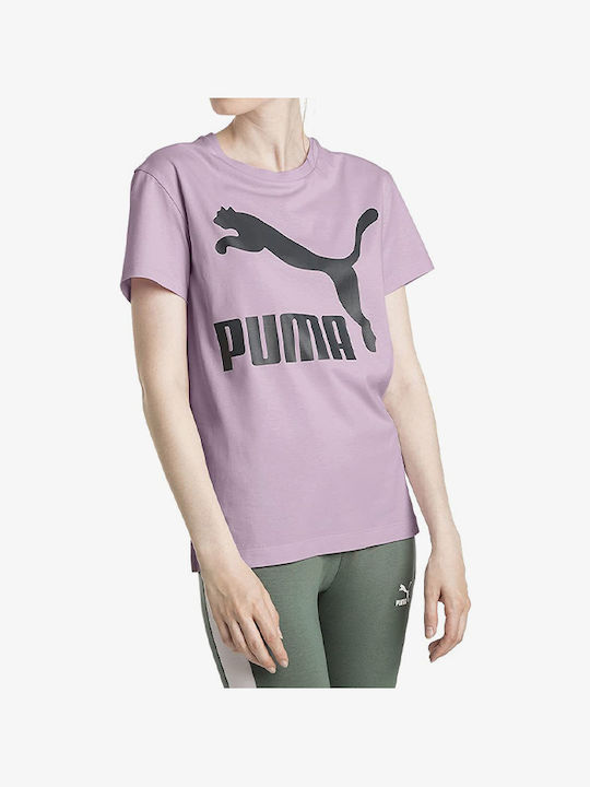 Puma Classics Logo Tee Гуника Тениска Розов