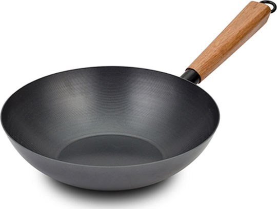 Nava Cantonese Wok aus Edelstahl mit Antihaftbeschichtung 28cm