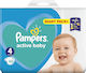 Pampers Active Baby Dry Πάνες με Αυτοκόλλητο No. 4 για 9-14kg 90τμχ