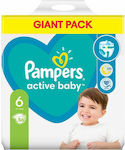 Pampers Scutece cu bandă adezivă Active Baby Active Baby Nr. 6 pentru 13-18 kgkg 44buc