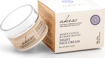 Akeso Agnus Castus & Chian Mastic Night Face Cream Αντιγηραντική Κρέμα Προσώπου Νυκτός 50ml