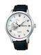 Seiko Presage Basic Line Automatic Watch with Leather Strap Black