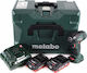 Metabo SSD 18 LTX 200 BL Ударна Отвертка На Батерия Безчетков 18V 2x4Ah