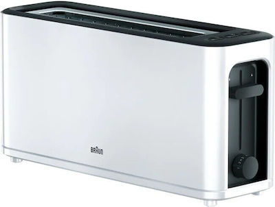 Braun HT3100 Toaster 2 Slots 1000W White