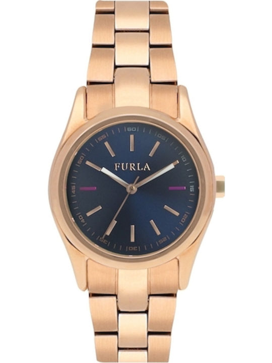 Furla Eva Ceas de Damă cu Auriu Brățară Metalică