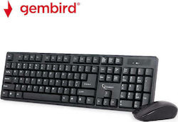 Gembird KBS-W-01 Wireless Keyboard & Mouse Set with US Layout