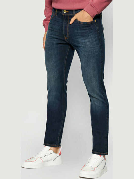 Luke Men's Jeans Pants Elastic with Slim Tapered Fit Blue