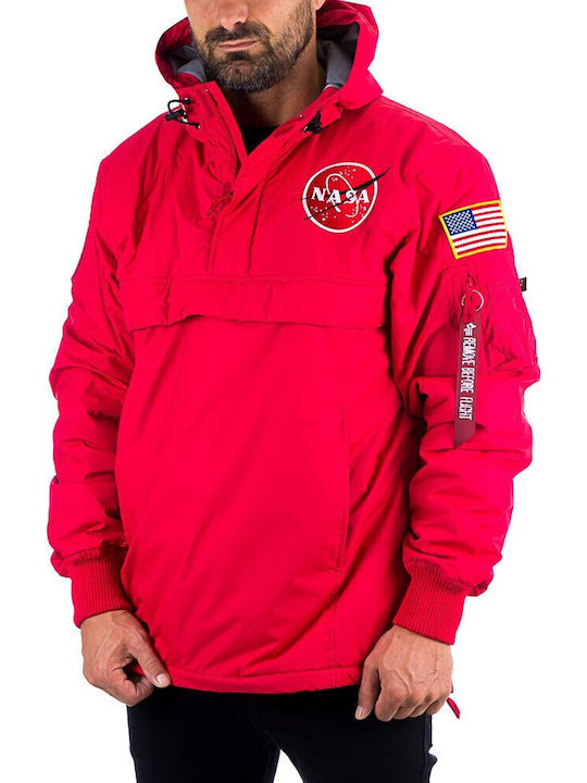 Nasa Anorak Winter Jacket Red