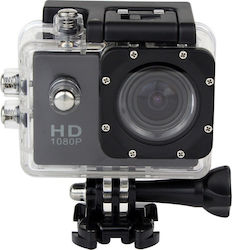 H265 Action Camera Full HD (1080p) Underwater (with Case) with WiFi Black with Screen 2"