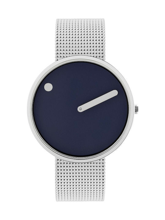 Picto Damen Uhr mit Silber Metallarmband