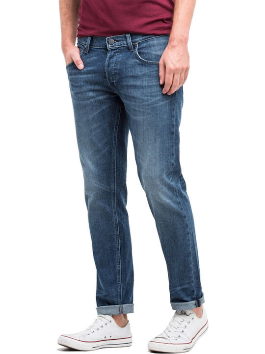 Daren Ανδρικό Παντελόνι Τζιν με Slim Straight Εφαρμογή Μπλε