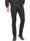 Luke Ανδρικό Παντελόνι Τζιν Ελαστικό με Slim Tapered Εφαρμογή Μαύρο