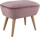 Stools Footstool Upholstered with Velvet Emilie Rotten apple 1pcs 52x36x41cm