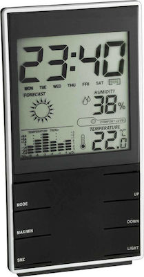 TFA 35.1102.01 Digital Weather Station Tabletop / Wall Mounted Black