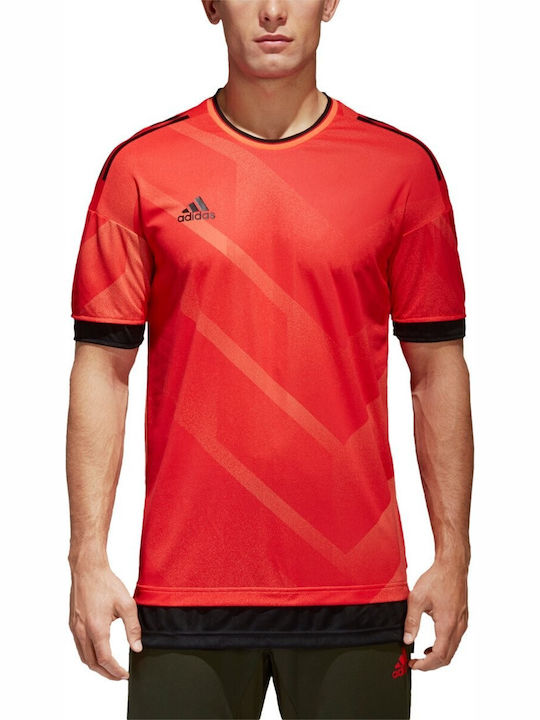 Adidas Tango Future Jersey Αθλητικό Ανδρικό T-shirt Πορτοκαλί με Στάμπα