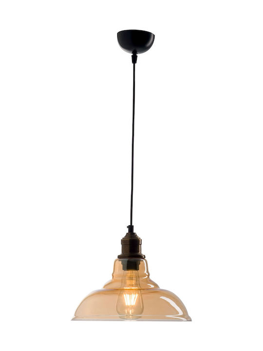 ArkoLight Pendant Light Suspension Bell for Socket E27 Honey