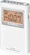 Sangean DT-160 Mini Radio Battery White