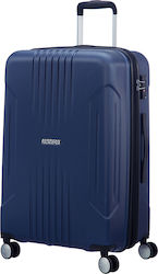 American Tourister Tracklite Spinner Μεσαία Βαλίτσα με ύψος 68cm σε Μπλε χρώμα