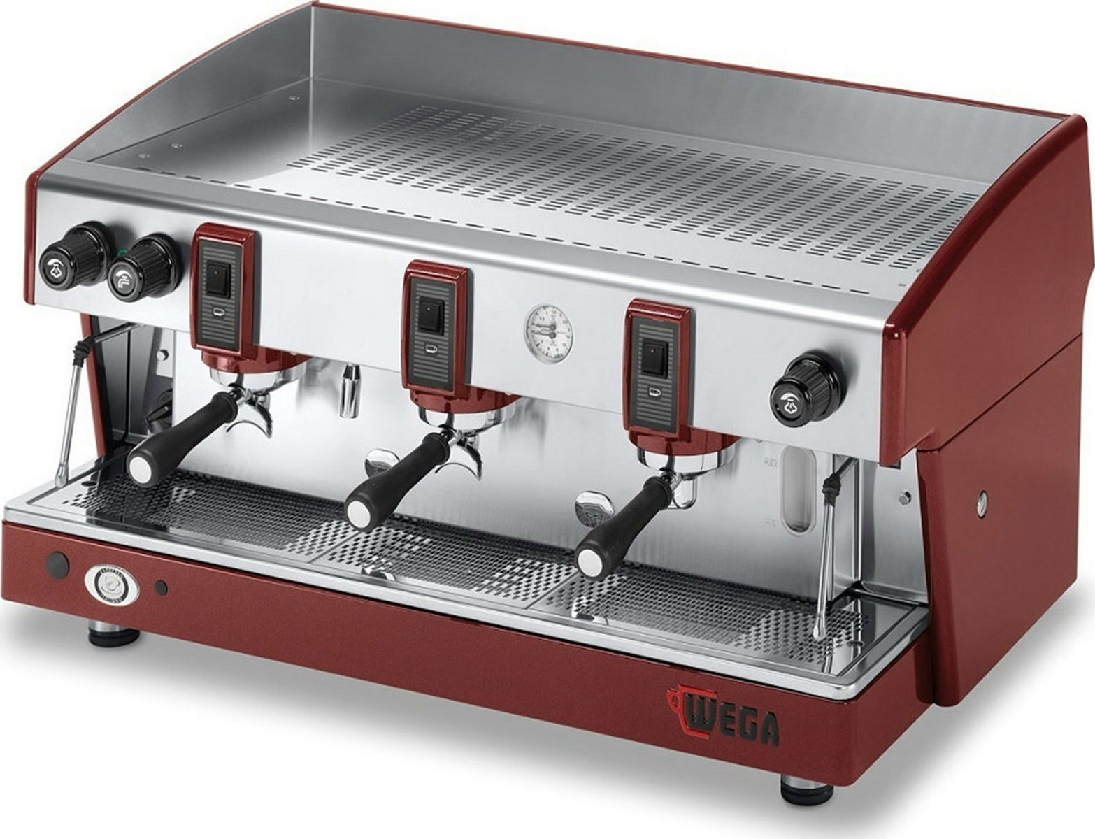 Wega Atlas W01 EPU Metallic Red Επαγγελματική Μηχανή Espresso με 3