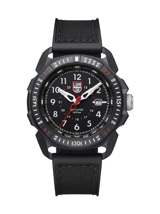 Luminox Ice-Sar Arctic 1000 Series Uhr Batterie mit Schwarz Kautschukarmband