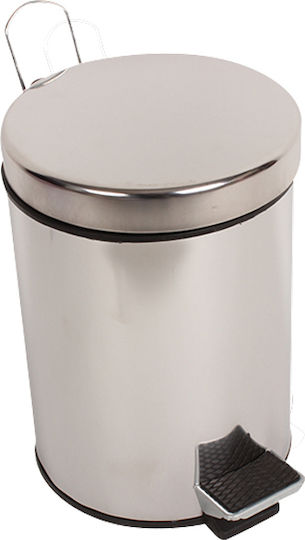 Keskor Inox Καλαθάκι Μπάνιου 5lt Ασημί