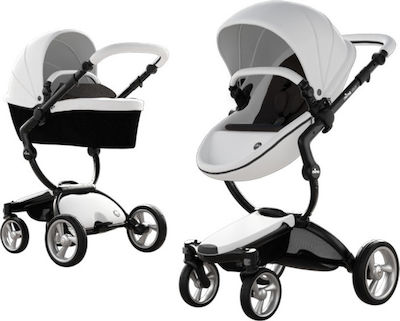 Mima Xari Adjustable 2 in 1 Baby Stroller Suitable for Newborn White / Black 13.4kg