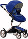 Mima Xari Royal Blue / Gold Chassis Adjustable 2 in 1 Baby Stroller Suitable for Newborn Blue 13.4kg