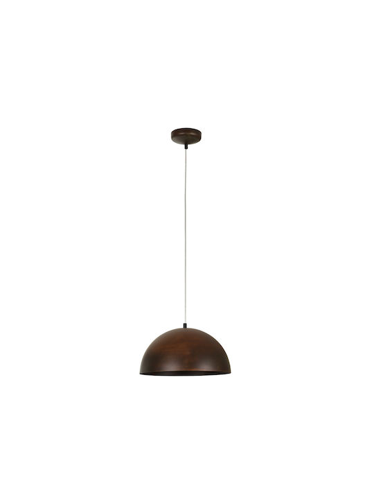 Nowodvorski Hemisphere Rust S Pendant Light Single-Light for Socket E27 Brown