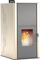 Thermogatz 33 GSP Idro 02.300.026 Σόμπα Pellet Καλοριφέρ 32.93kW Μπεζ