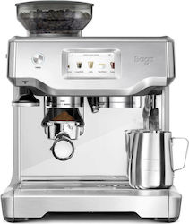 Sage Barista Touch Αυτόματη Μηχανή Espresso 1680W Πίεσης 15bar με Μύλο Άλεσης Ασημί