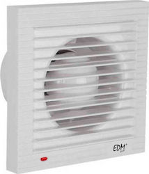 EDM Grupo 08403 S7900520 Wall-mounted Ventilator Bathroom 120mm White EDM Grupo 08403 S7900520 Wall-mounted Ventilator Bathroom 120mm White