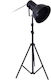 Fylliana Vintage Floor Lamp H135xW52cm. with Socket for Bulb E27 Black
