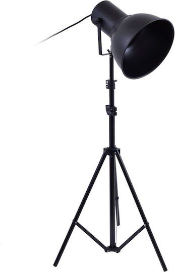 Fylliana Vintage Floor Lamp H135xW52cm. with Socket for Bulb E27 Black