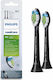 Philips Sonicare W2 Optimal White Standard Ανταλλακτικές Κεφαλές για Ηλεκτρική Οδοντόβουρτσα Black HX6062/13 2τμχ