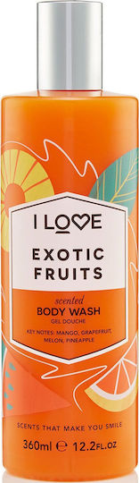 I Love Cosmetics Exotic Fruits Body Wash Κρεμώδες Αφρόλουτρο & Άρωμα Τροπικά Φρούτα 360ml