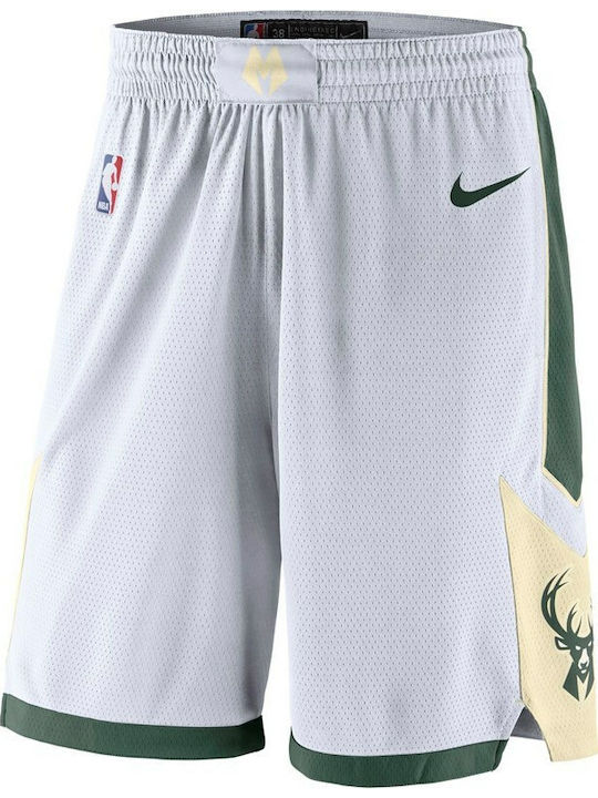 Nike Bucks Association Swingman Kurze Hosen Aussehen Basketball