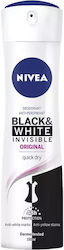 Nivea Black & White Invisible Original Quick Dry Anti-perspirant Deodorant 48h sub formă de Spray 150ml