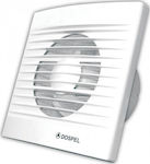 Dospel Styl 150 S Wall Mounted Bathroom Ventilator 150mm White