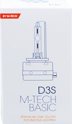 M-Tech Λάμπα Αυτοκινήτου & Μοτοσυκλέτας D3S Xenon 8000K Ψυχρό Λευκό 12-24V 35W 1τμχ