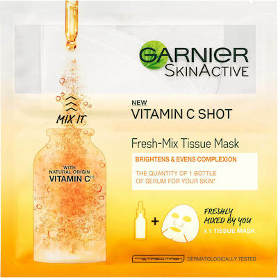 Garnier SkinActive Vitamin C Shot Mască de Față pentru Revitalizare 33gr