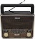 Meier M-U128 Retro Portable Radio Rechargeable with USB Brown