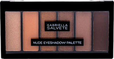 Gabriella Salvete Nude Eyeshadow Palette Палитра със Сенки за Очи в Твърда Форма 12.5гр