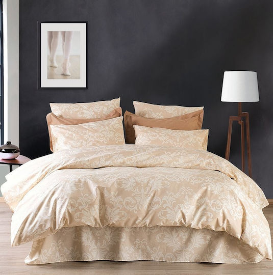 Makis Tselios Home Baroque Single Coverlets Set Beige 160x240cm 2 Pieces