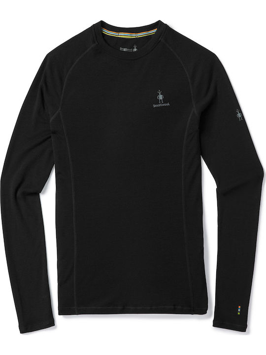 Smartwool Merino 200 Base Layer Long Sleeve Ανδρική Ισοθερμική Μακρυμάνικη Μπλούζα Μαύρη