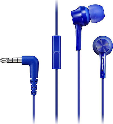 Panasonic TCM115E In-Ear Freihändig Kopfhörer mit Stecker 3.5mm Blau